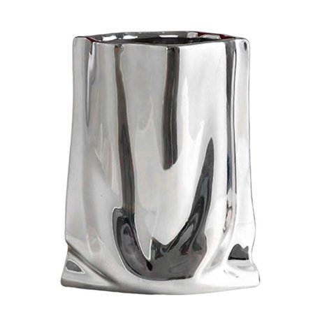 Keramisk blomstervase stor kapasitet gull & sølv midtstykkevaser for hjemmet moderne våningshusdekor