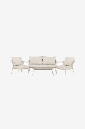 Venture Home - Sicily Lounge Set - Beige - Lounge-kalusteet - - Homeroom