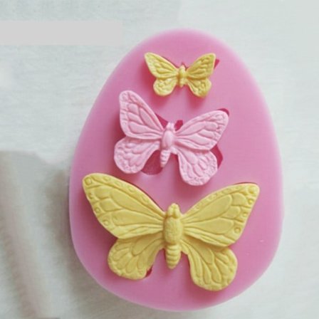 1 stk Sugarcraft Sommerfugl Silicone forme fondant form