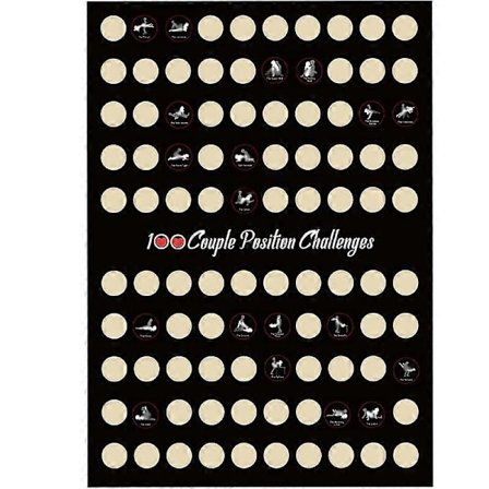 Valentinsdag Ridse-kort Poster 100 Sexstillinger Udfordring Ridse-kort Poster Pargave (FMY)