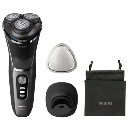 Philips Series 3000 Wet & Dry elektrisk barbermaskin S3343/13 Våt/tørr, Skinprotect, 5d Pivot, OneTouch rengjøring