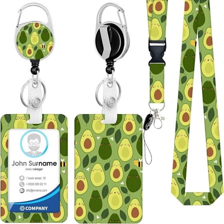 ID Badge Holder Navneskilt Snore Badge Holder med tilbagetrækkelig