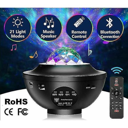 Bluetooth Led Galaxy Starry Night Light Projector Sky Party Lamp Gift