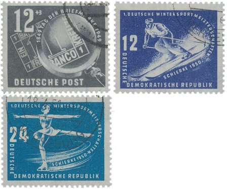 DDR 1949-1950 - MICHEL 245-247 - Stemplet