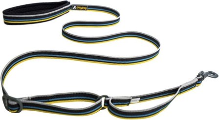 OllyDog Urban Trail Adjustable Leash talutin, musta