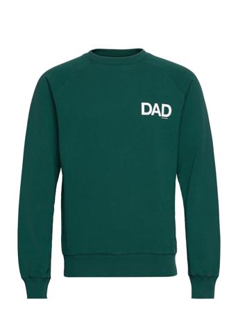 Sweatshirt Dad Small Print Sweatshirt Trøje Grøn Ron Dorff