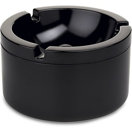 Askkopp med lock - Svart