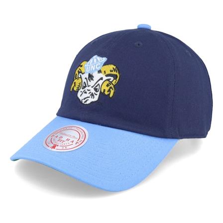 Mitchell & Ness - North Carolina Tar Heels Team 2 Tone 2.0 Navy Dad Cap Unconstructed Blue Cap - College @ Hatstore