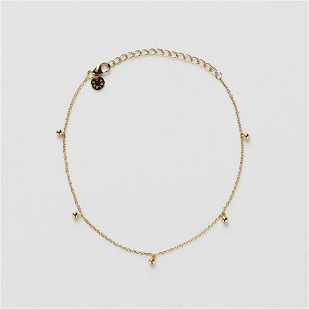 Naya Fußkettchen - 18K vergoldetes Sterlingsilben