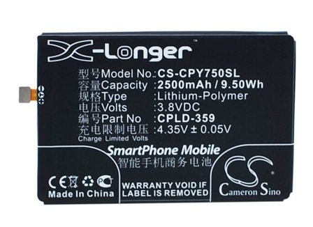 Batteri till SmartPhone, Mobil för Coolpad Y75, Y76, Y80D m.fl.