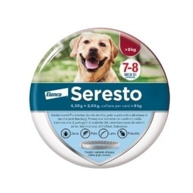 Seresto Per Cani Superiori A 8kg - 70cm Di Lunghezza