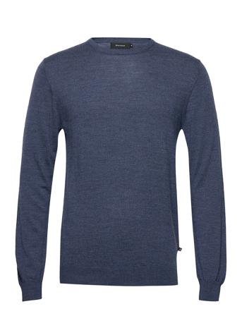 Margrate Merino Strikkegenser M. Rund Krage Blå Matinique*Betinget Tilbud