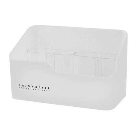 Set För Badrumsorganisering, 3 Delar - Vit Transparent