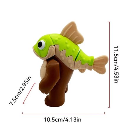 Sjove Lirili Larila Model Ornamenter Italiensk Brainrot Miniaturer Statue Anime Figur Banan Abe Samlerobjekter Gaver Home Decoration