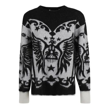 Philosophy di Lorenzo Serafini, Round-neck Knitwear Zwart, Dames, Maat:S