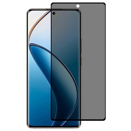Kompatibel med Realme 12 Pro 5G/12 Pro+ 5G Personvern Skjermbeskytter Side Lim Herdet Glass Film Buet Kant-Perfekt