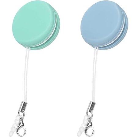 2 stk. Macaron Mobiltelefon Skærmbeskytter, Macaron Mobiltelefon Skærmpudser, Telefon Skærmpudser Værktøj, Bærbar Mobiltelefon Skærmpudser Vedhæng 