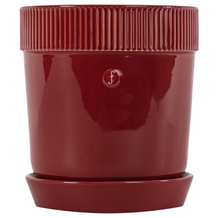 Sagaform Elise ruukku aluslautasella, 17 cm