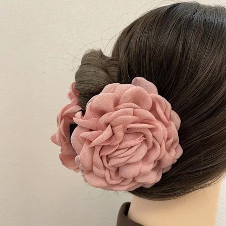 Ros Krabba Blomma Hårklemme ROSA 12CM pink 12 cm 12cm
