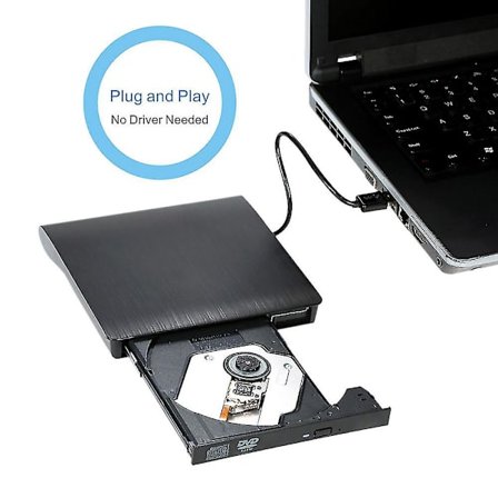 Extern USB 3.0 Slim DVD RW CD-skrivare Drive Reader Brännare Spelare för bärbar dator PC