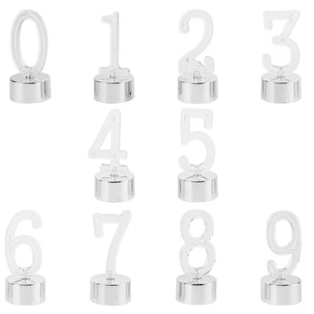 Syntymäpäiväkynttilät Numerot Led Elektroninen Kynttilät Tyylikäs Muotoilu Syntymäpäiväjuhliin Savuttomat 8.00X3.50X3.50CM 10kpl (FMY)