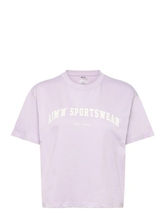 aim ́n Varsity Boxy T-Shirt - Purple - M