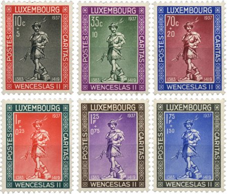 Luxembourg - Børnehjælp 1937 komplet serie- Postfrisk (MICHEL 303-08)