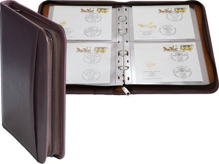 Ringbindsmappe KURT til OPTIMA lommer - Brun