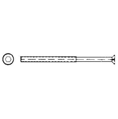 ASSA 802151100011 Høyfasthetsskrue krom 40 mm, Dør- & vindusbeslag