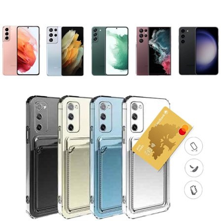 Samsung Galaxy S24/S23/S22/S21 skal kortholder mobilcover slot -