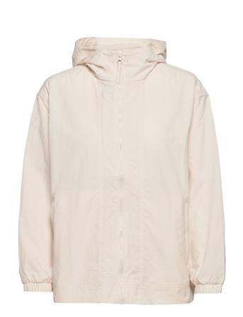 Gapfit Crinkle Nylon Hooded Jacket Cream GAP