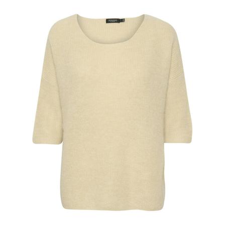 Soaked in Luxury Soaked In Luxury Sltuesday Jumper Strik 30400427 Bone White Gul, Dame Striktrøjer, Størrelse: XL