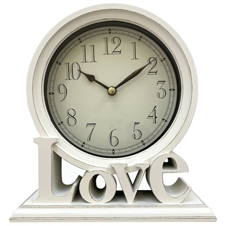 Bordsur, hållbar bordsur, tyst klocka LOVE dekorativ klocka