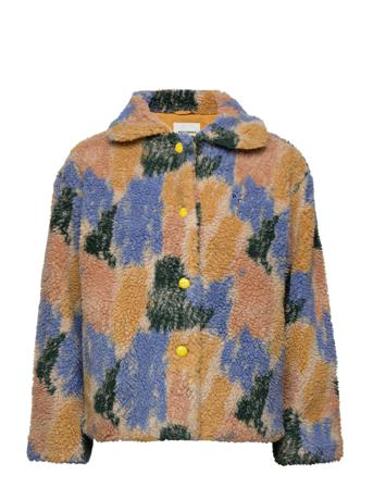 Shadows Recycled Shearling Jacket Outerwear Faux Fur Monivärinen/Kuvioitu Bobo Choses