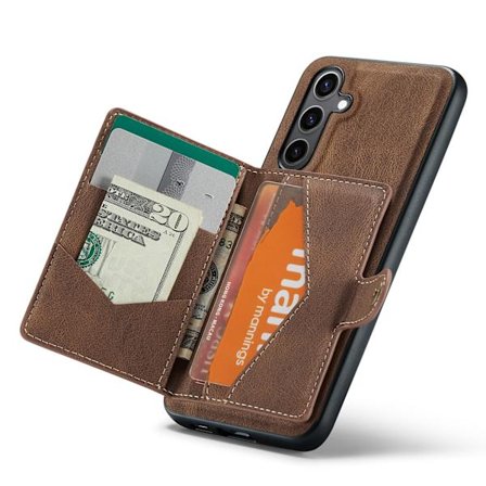 Læderpung med magnetisk holder til Galaxy S24