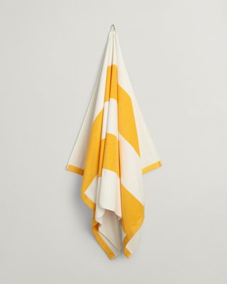GANT - Strandhåndkle med tykke striper 100x180cm daffodil yellow