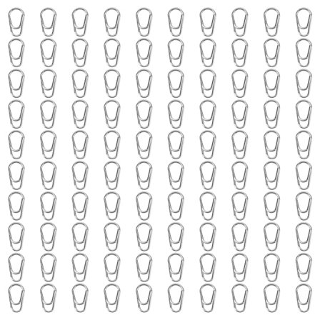 100 stk Fiske Ringer Høy Strekkfasthet Slitesterke Fiske Snaps Lokketilkoblinger Nr. 4