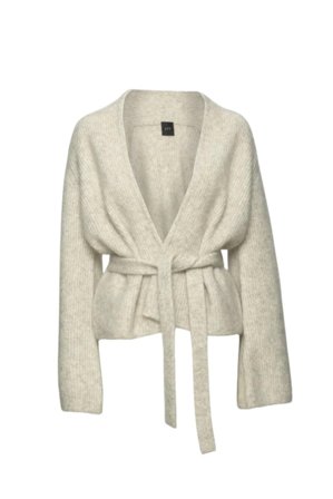 Lila Mohair Cardigan Wheat S