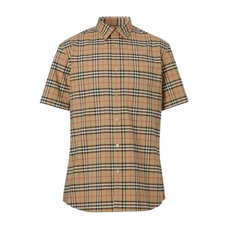 Burberry, Shirts Beige, Heren, Maat:L,Katoen