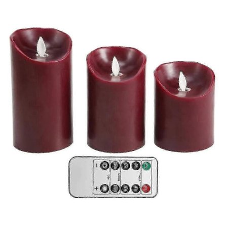 Flamlösa Ljus Flimrande Flamlösa Ljus Dekorativa Flamlösa Ljus Rörliga Led Röda Ljus