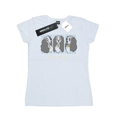Disney Dam/Kvinnor Lady Och Lufsen Lady Frames Bomull T-shirt