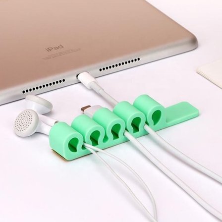Silikon Hållare För Sladdar - Mint