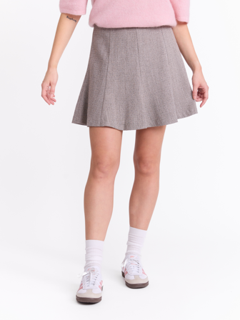 MATCH - Nikita skjørt - Donna - Str. 40 - Dame - Kjoler & Skjørt - Brun - 73% Polyester - resirkulert,29% Viskose,2% Elastan