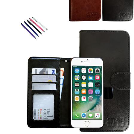 Iphone 7/8/se (2020 & 2022) - Läderfodral / Skydd Svart