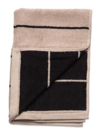 Raita Towel - 40X60 Cm Home Textiles Bathroom Textiles Towels & Bath Towels Beige OYOY Living Design