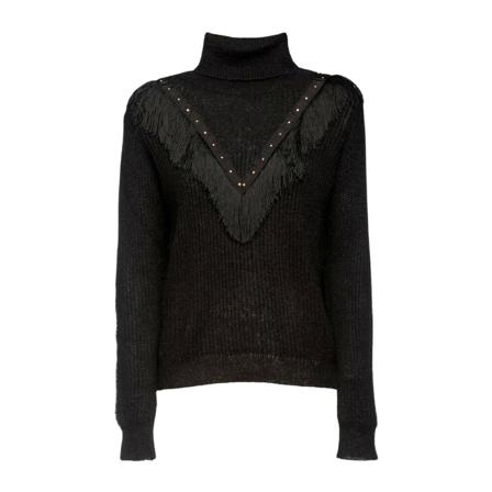 Liu Jo, Turtlenecks Zwart, Dames, Maat:S