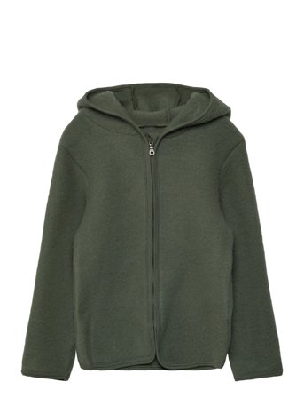 Jacket Ears Wool Fleece Green Huttelihut