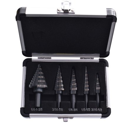 5kpl poranteräsarja tikapuun porausreikien set