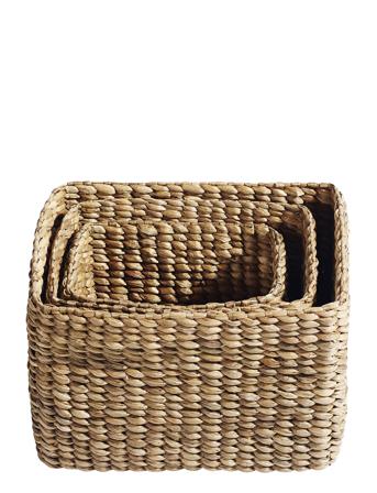 Basket Keep It All S/3 Home Storage Storage Baskets Brun Muubs