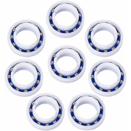 C60 Pool Bearing Ersättningshjul för Polaris 280/180 Pool Cleaner, 8 Pack C-60 C60 Bearing Tryck Pool Cleaner